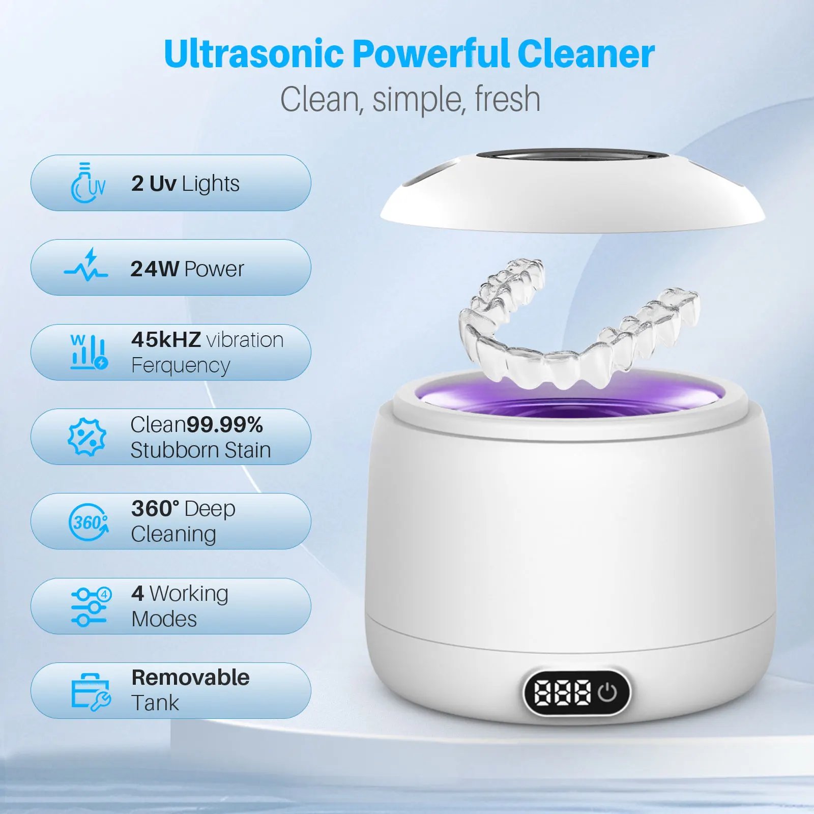 Sonic Pro – Le nettoyeur à ultrasons et UVC n° 1 approuvé par les dentistes – Image 5